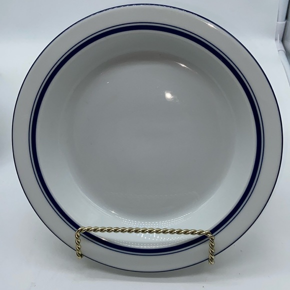 Set of 2 Vintage Dansk Bistro Blue Rimmed Soup Cereal Bowls - Picture 5 of 7